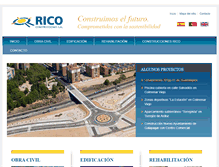 Tablet Screenshot of construccionesrico.com